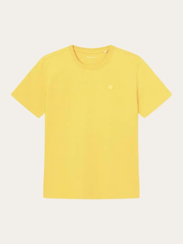 KnowledgeCotton Apparel TShirts Regular Fit Badge Tshirt Yarrow 8211 Men