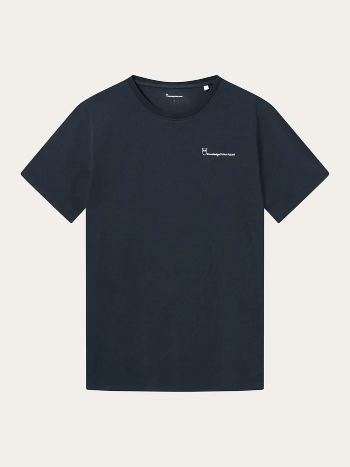 KnowledgeCotton Apparel TShirts Regular Trademark Chest Print Tshirt Total Eclipse 8211 Men KnowledgeCotton Apparel TShirts Regular Trademark Chest Print Tshirt Total Eclipse 8211 Men