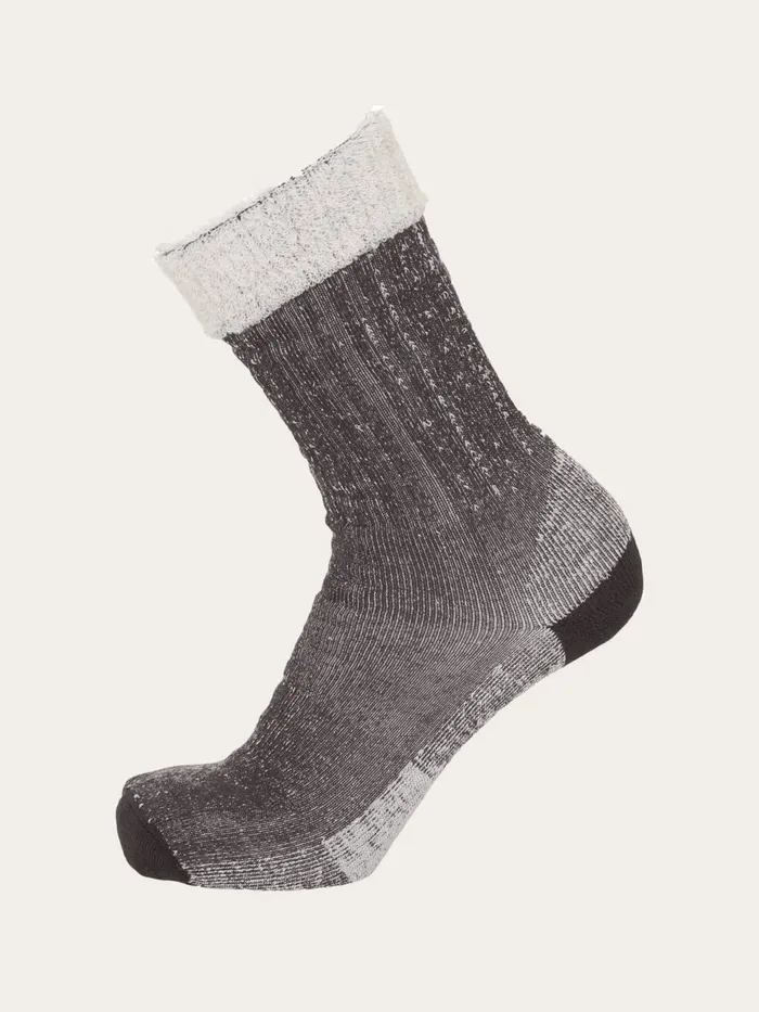KnowledgeCotton Apparel Underwear And Socks Single Pack Low Terry Wool Sock Phantom 8211 Men