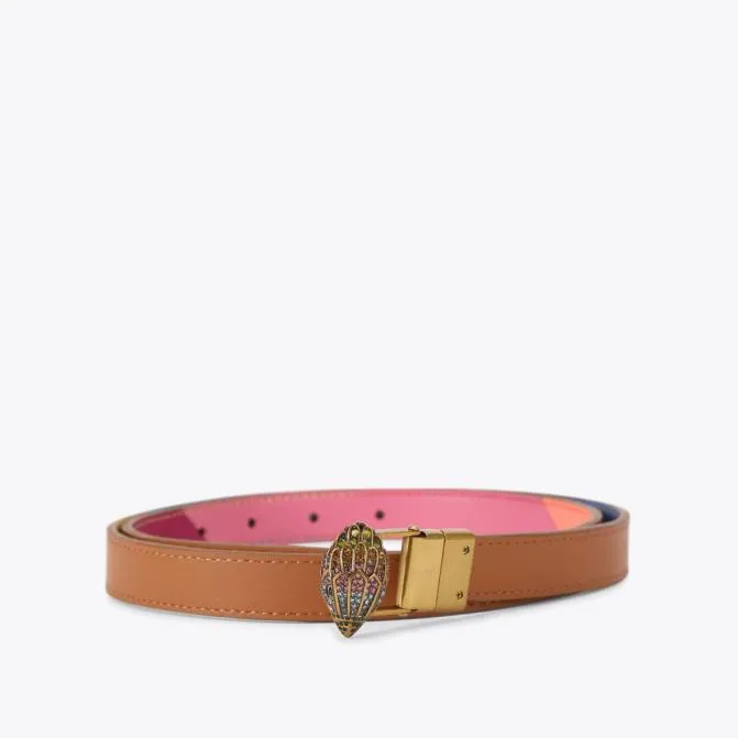 Kurt Geiger Belts Reversible Eagle Belt Tan Combination 8211 Women