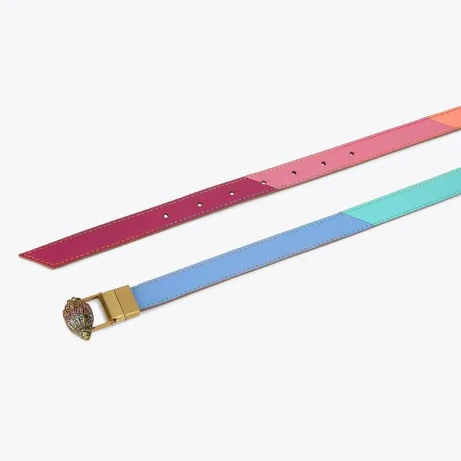 Kurt Geiger Belts Reversible Eagle Belt Tan Combination 8211 Women