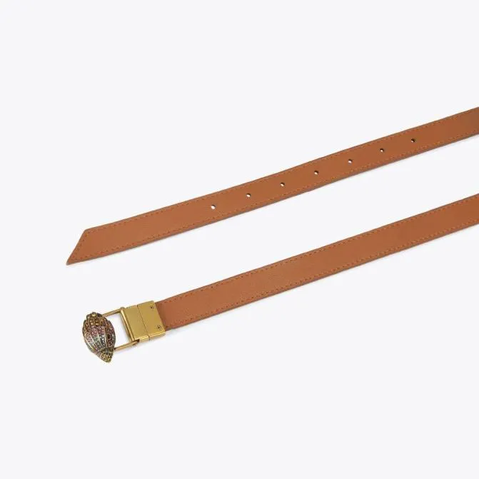 Kurt Geiger Belts Reversible Eagle Belt Tan Combination 8211 Women