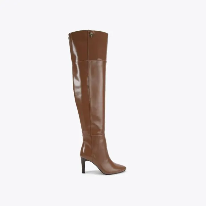 Kurt Geiger Boots Shoreditch Over Knee Boot Mid Brown 8211 Women