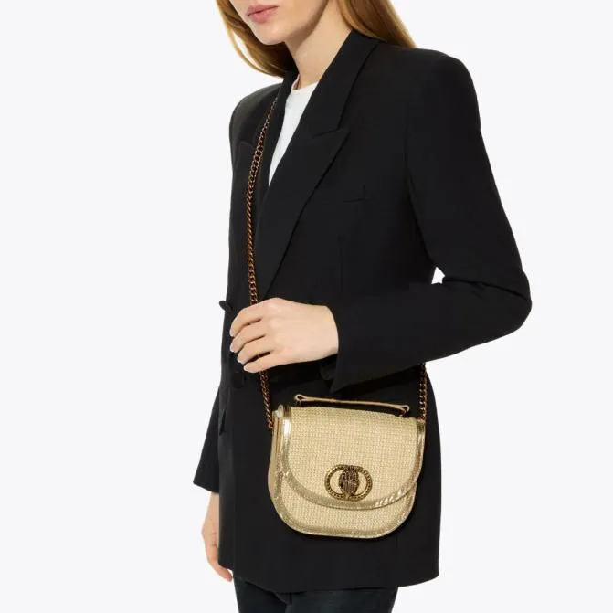 Kurt Geiger Crossbody Bags Chelsea Saddle Bag Beige Other 8211 Women