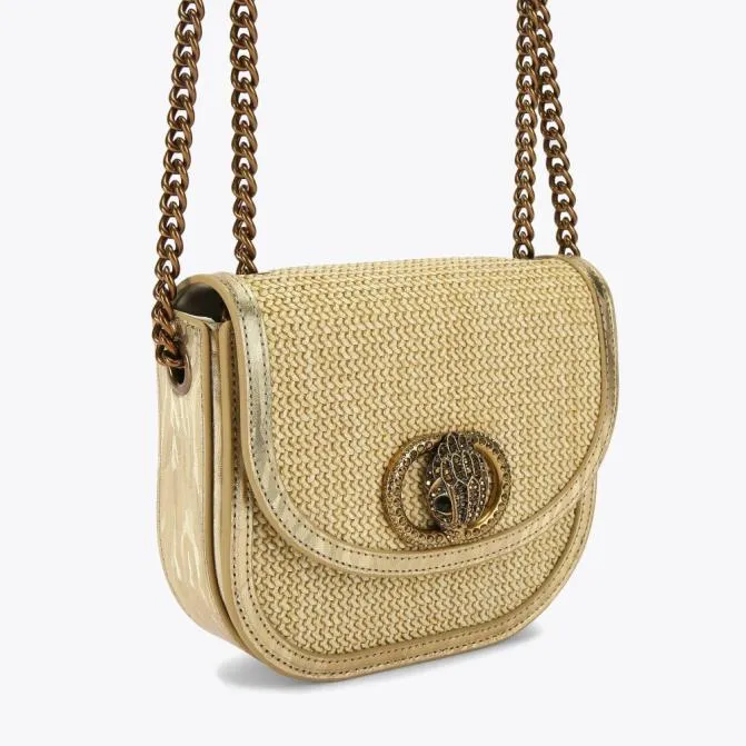 Kurt Geiger Crossbody Bags Chelsea Saddle Bag Beige Other 8211 Women