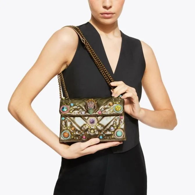 Kurt Geiger Crossbody Bags Medium Jewel Kensington Bag Bronze 8211 Women