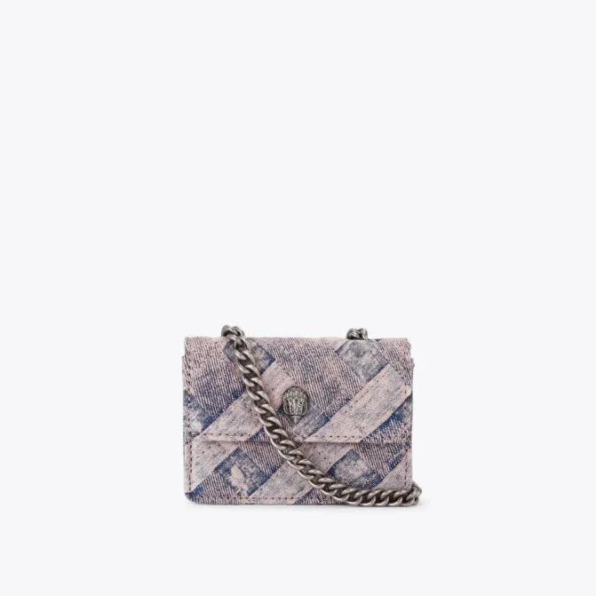 Kurt Geiger Crossbody Bags Micro Denim Kensington Bag Pink Combination 8211 Women