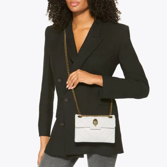 Kurt Geiger Crossbody Bags Mini Leather Kensington Bag White 8211 Women