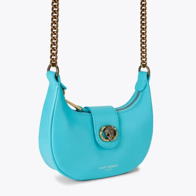 Kurt Geiger Crossbody Bags Small Chelsea Hobo Bag Turquoise 8211 Women