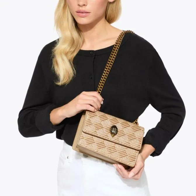 Kurt Geiger Crossbody Bags Small Shoreditch Cross Body Bag Beige Combination 8211 Women