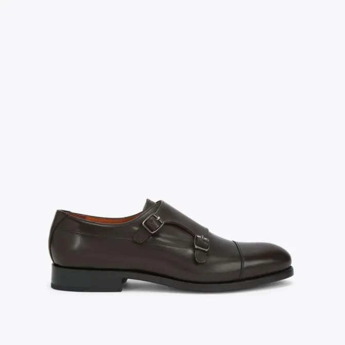 Kurt Geiger Dress Shoes Sloane Monk Shoe Dark Brown 8211 Men