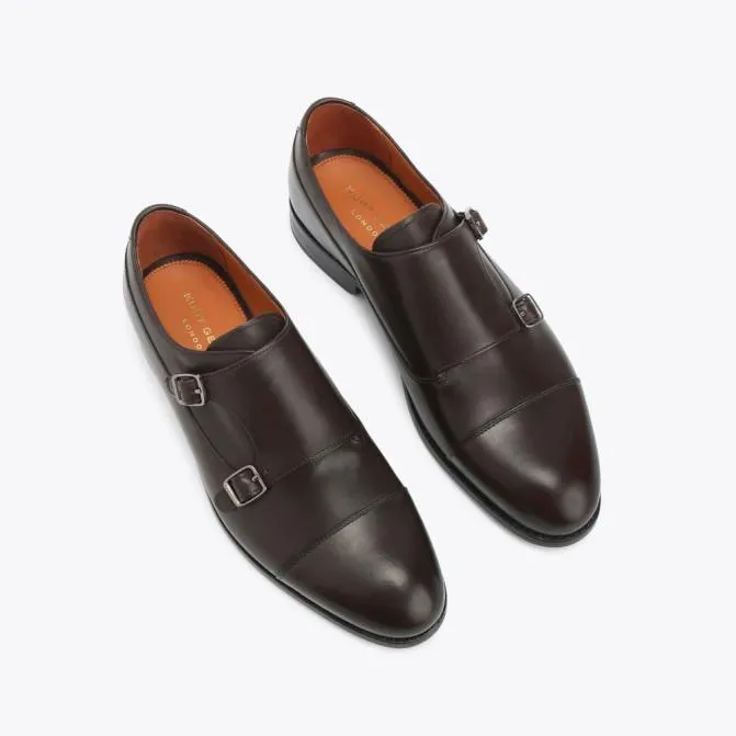 Kurt Geiger Dress Shoes Sloane Monk Shoe Dark Brown 8211 Men