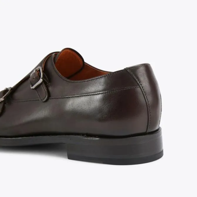 Kurt Geiger Dress Shoes Sloane Monk Shoe Dark Brown 8211 Men
