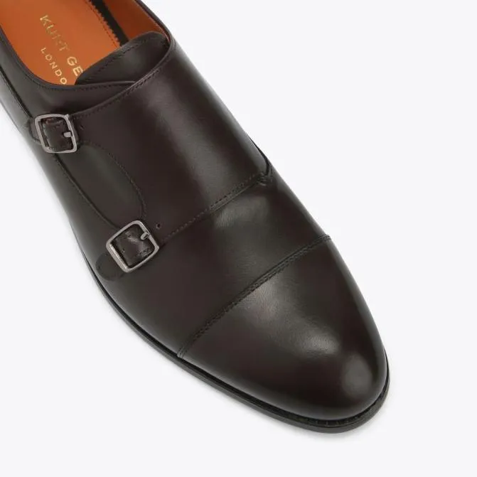 Kurt Geiger Dress Shoes Sloane Monk Shoe Dark Brown 8211 Men