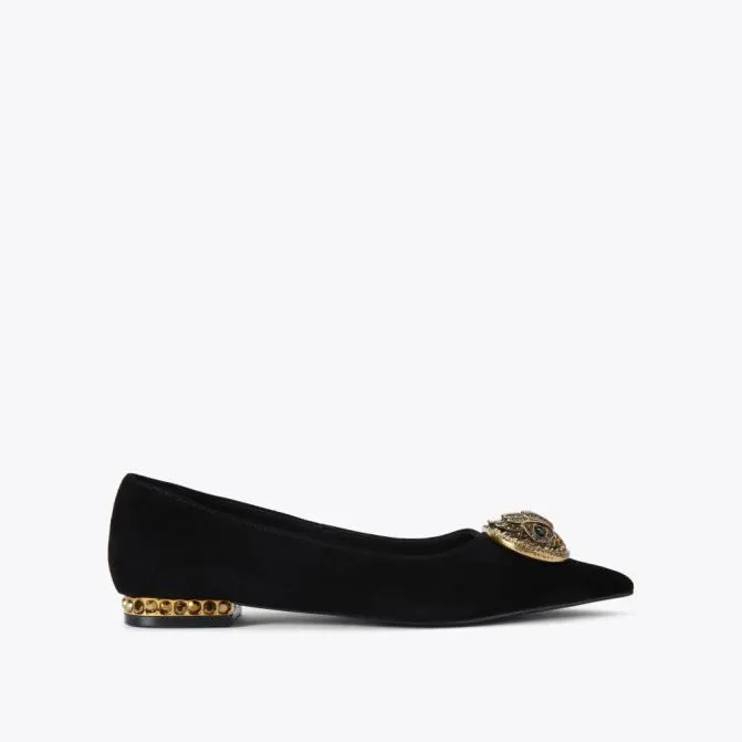 Kurt Geiger Flats Chelsea Point Flat Black 8211 Women