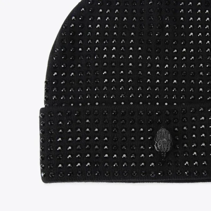 Kurt Geiger Hats Crystal Eagle Beanie Black 8211 Women
