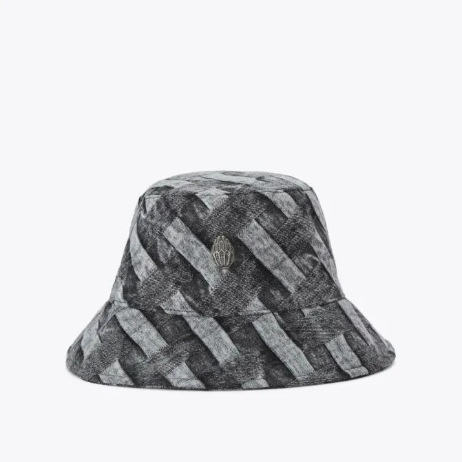 Kurt Geiger Hats Kensington Bucket Hat Black Grey 8211 Women