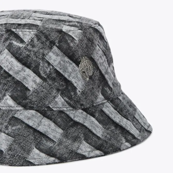 Kurt Geiger Hats Kensington Bucket Hat Black Grey 8211 Women