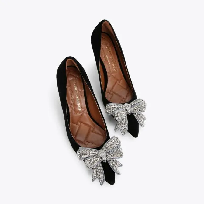 Kurt Geiger Heels Belgravia Bow Court Heel Black 8211 Women