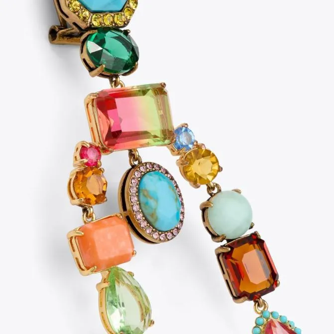 Kurt Geiger Jewelry Large Mixed Gem Earrings Multiother 8211 Women