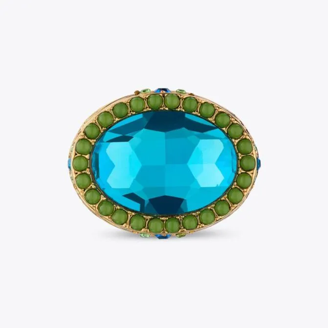 Kurt Geiger Jewelry Xl Oval Cocktail Ring Turquoise 8211 Women