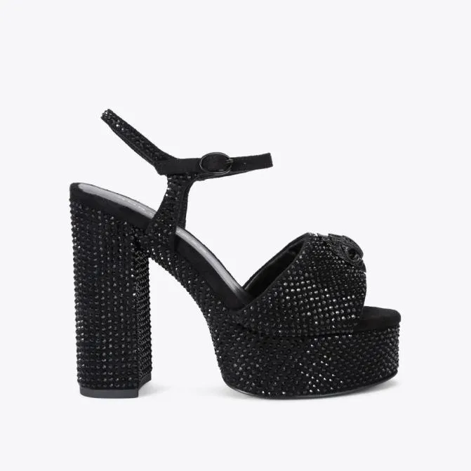 Kurt Geiger Sandals Kensington Platform Heel Black Other 8211 Women