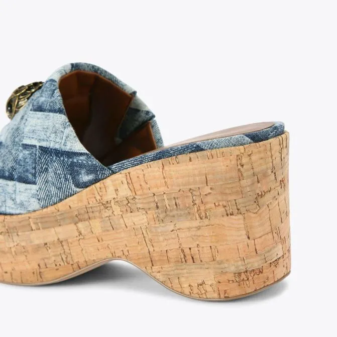 Kurt Geiger Sandals Kensington Wedge Heel Denim 8211 Women
