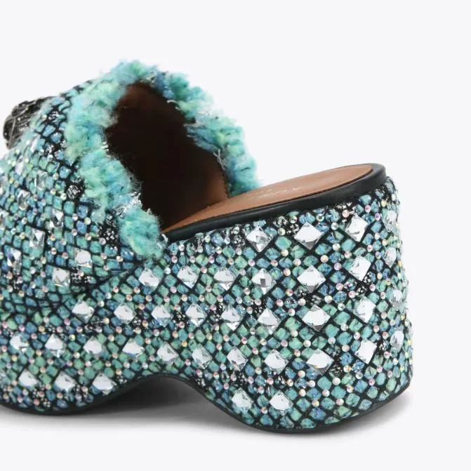 Kurt Geiger Sandals Kensington Wedge Heel Turquoise 8211 Women