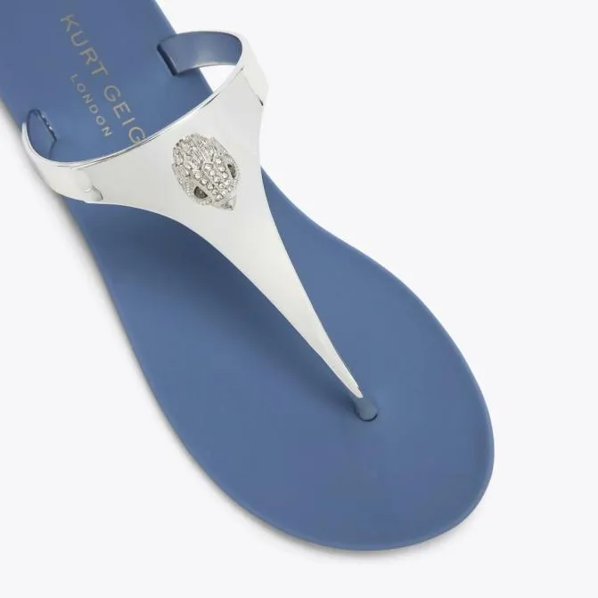 Kurt Geiger Sandals Maddison Tbar Silver Combination 8211 Women