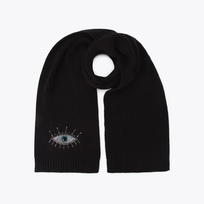 Kurt Geiger Scarves and Gloves Evil Eye Scarf Black 8211 Women