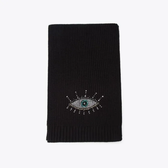 Kurt Geiger Scarves and Gloves Evil Eye Scarf Black 8211 Women