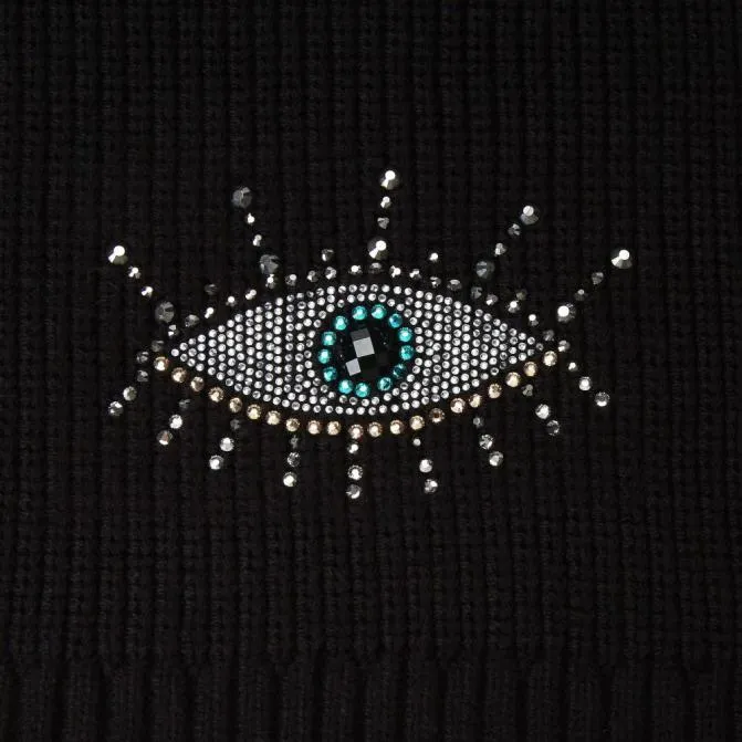 Kurt Geiger Scarves and Gloves Evil Eye Scarf Black 8211 Women
