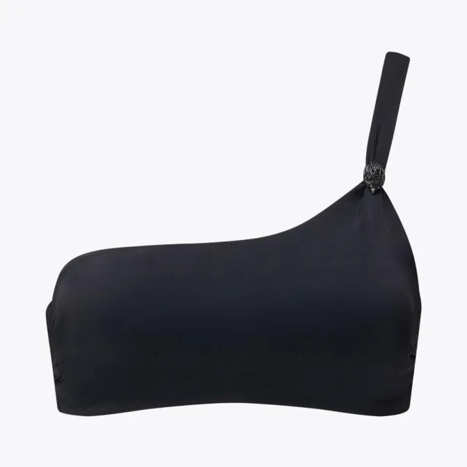 Kurt Geiger Swim Kensington Asymmetric Top Black 8211 Women