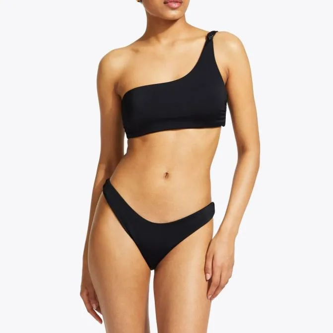 Kurt Geiger Swim Kensington Asymmetric Top Black 8211 Women