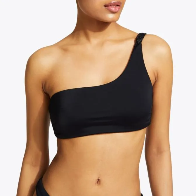 Kurt Geiger Swim Kensington Asymmetric Top Black 8211 Women