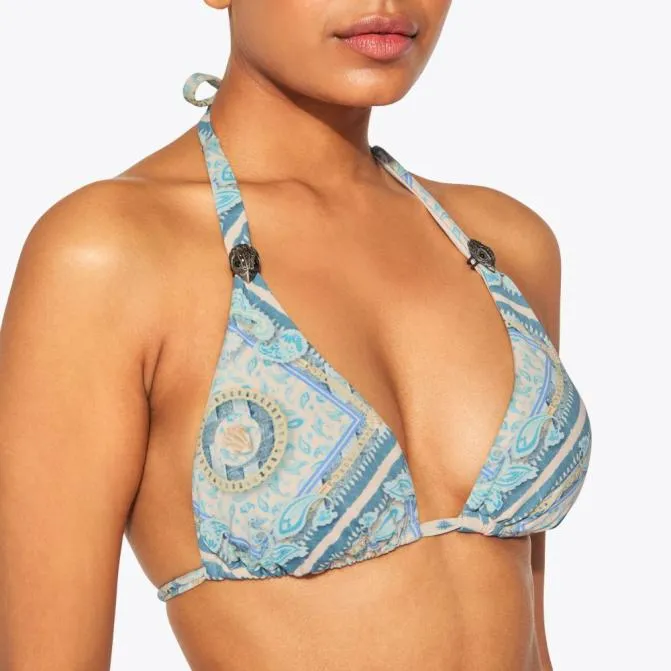 Kurt Geiger Swim Kensington Triangle Top Blue Other 8211 Women