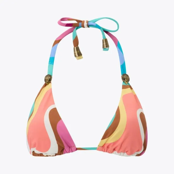 Kurt Geiger Swim Kensington Triangle Top Mid Brown 8211 Women