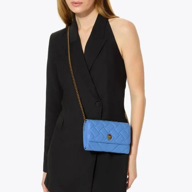 Kurt Geiger Wallets and Purses Kensington Wallet On Chain Mid Blue 8211 Women