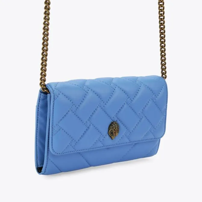Kurt Geiger Wallets and Purses Kensington Wallet On Chain Mid Blue 8211 Women