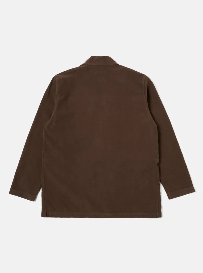 Kyoto Work Jacket In Brown Fine Cord Men Universal Works Overshirts