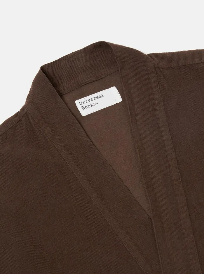 Kyoto Work Jacket In Brown Fine Cord Men Universal Works Overshirts