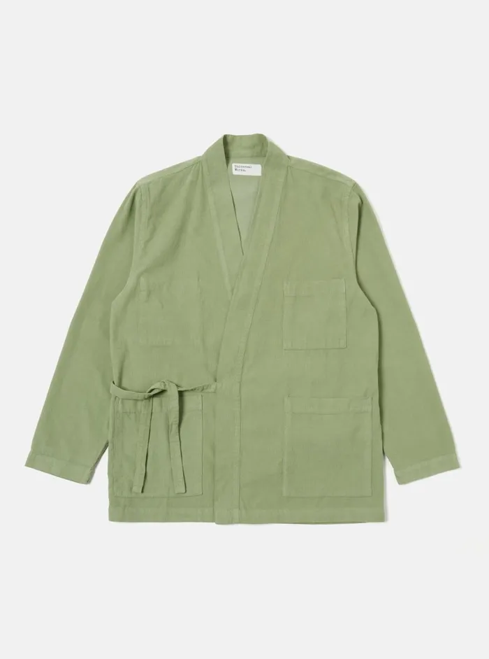 Kyoto Work Jacket In Light Olive Fine Cord Men Universal Works Overshirts