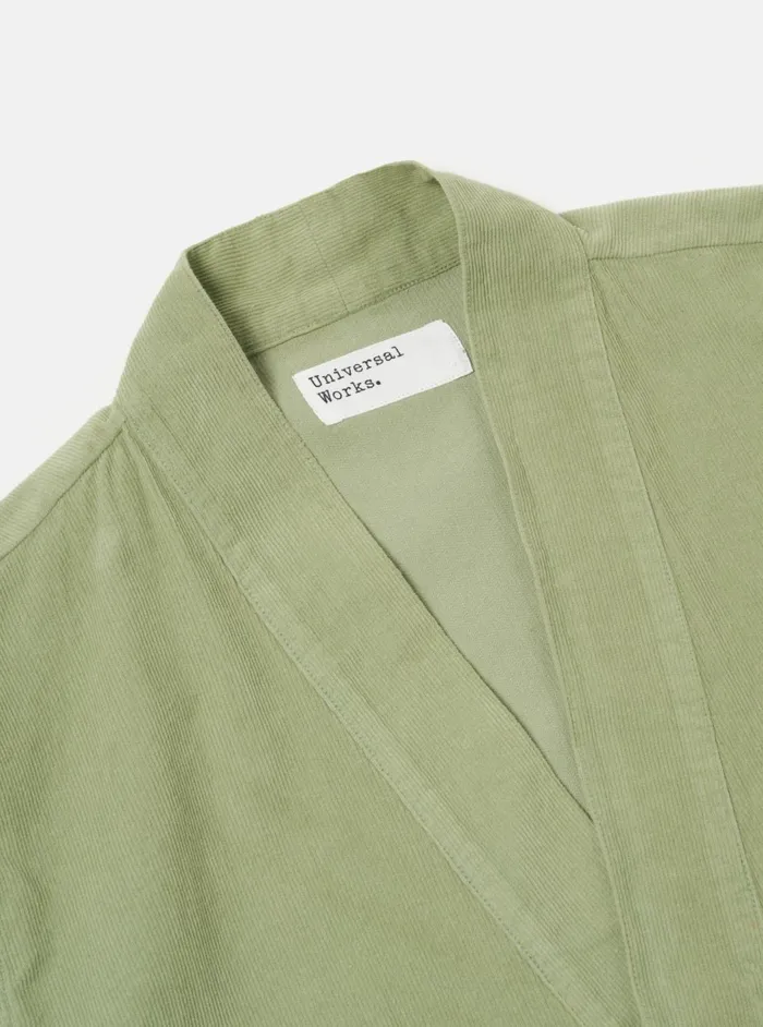Kyoto Work Jacket In Light Olive Fine Cord Men Universal Works Overshirts