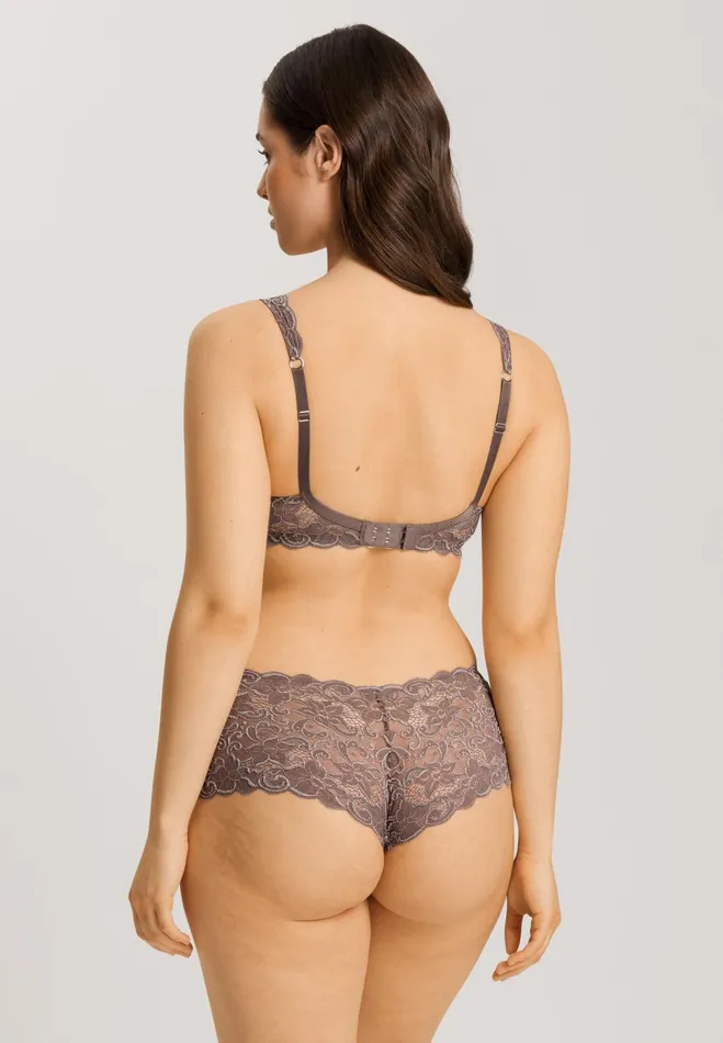 Lace Soft Cup Bra Stonewash Women HANRO Wireless Bras