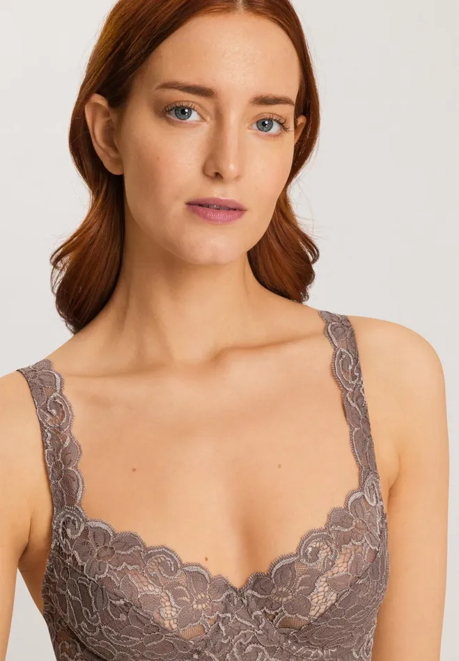 Lace Underwire Bra Stonewash Women HANRO Underwire Bras