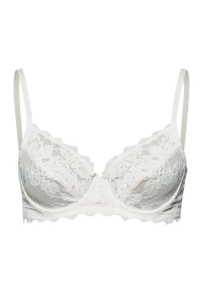 Lace Underwire Bra White Sage Women HANRO Underwire Bras
