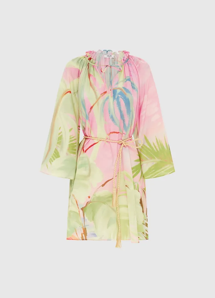 LEO LIN Dresses and Jumpsuits Women Claire Kaftan Mini 8211 Dreamscape Print