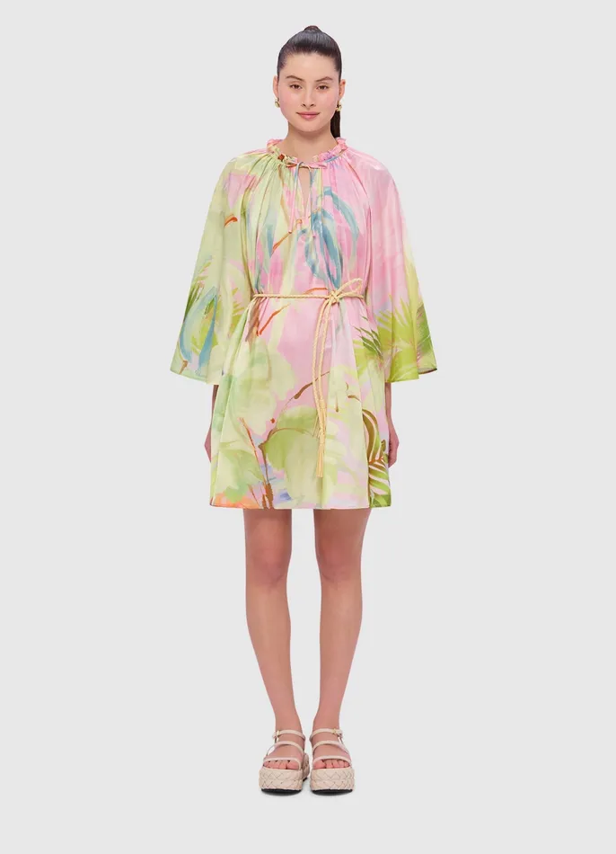 LEO LIN Dresses and Jumpsuits Women Claire Kaftan Mini 8211 Dreamscape Print