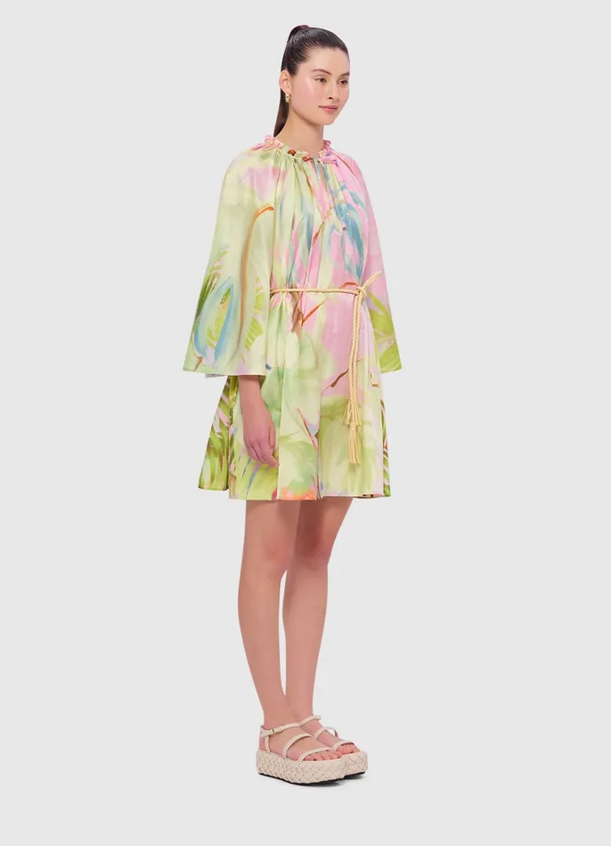 LEO LIN Dresses and Jumpsuits Women Claire Kaftan Mini 8211 Dreamscape Print