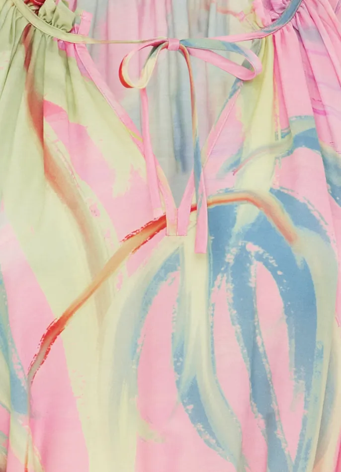 LEO LIN Dresses and Jumpsuits Women Claire Kaftan Mini 8211 Dreamscape Print